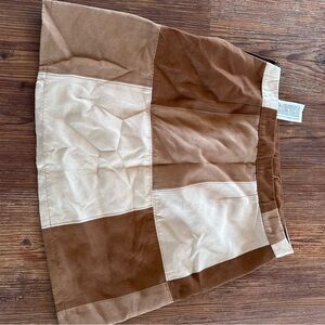 Hollister Brown and Tan Mini Skirt